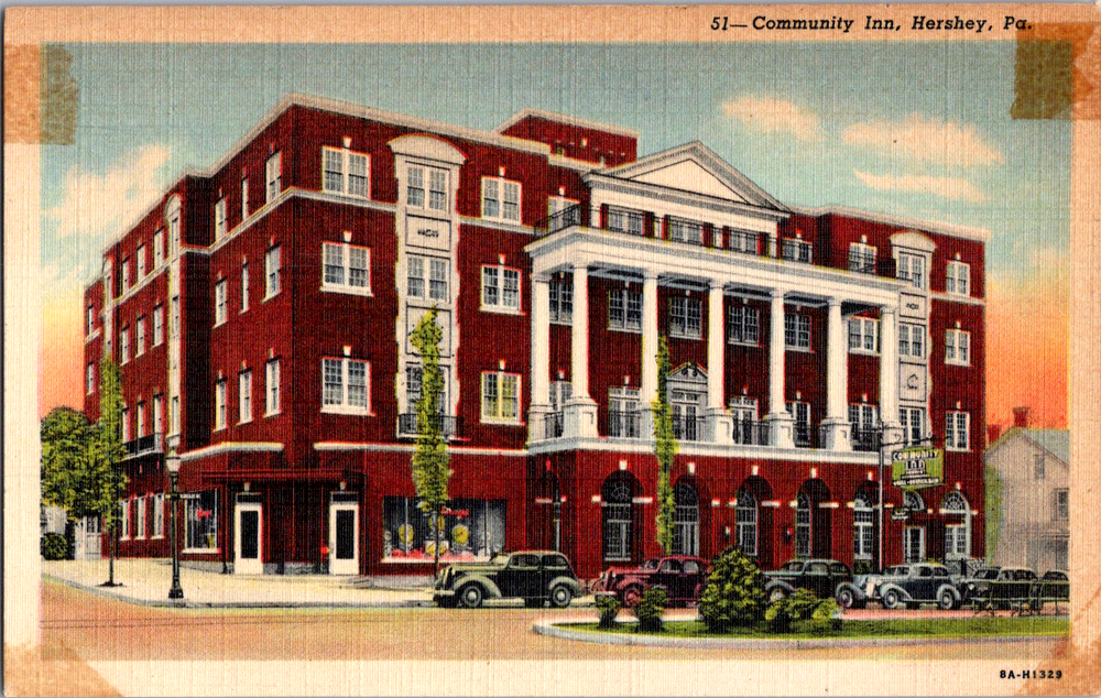 Vintage Postcard Hershey Pennsylvania Community Inn Historic Hotel