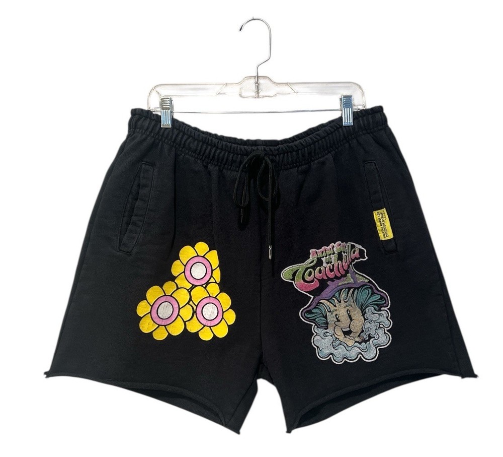 Desto Dubb That’s a Awful Lot of Cough Syrup Black Sweatpants shorts XL