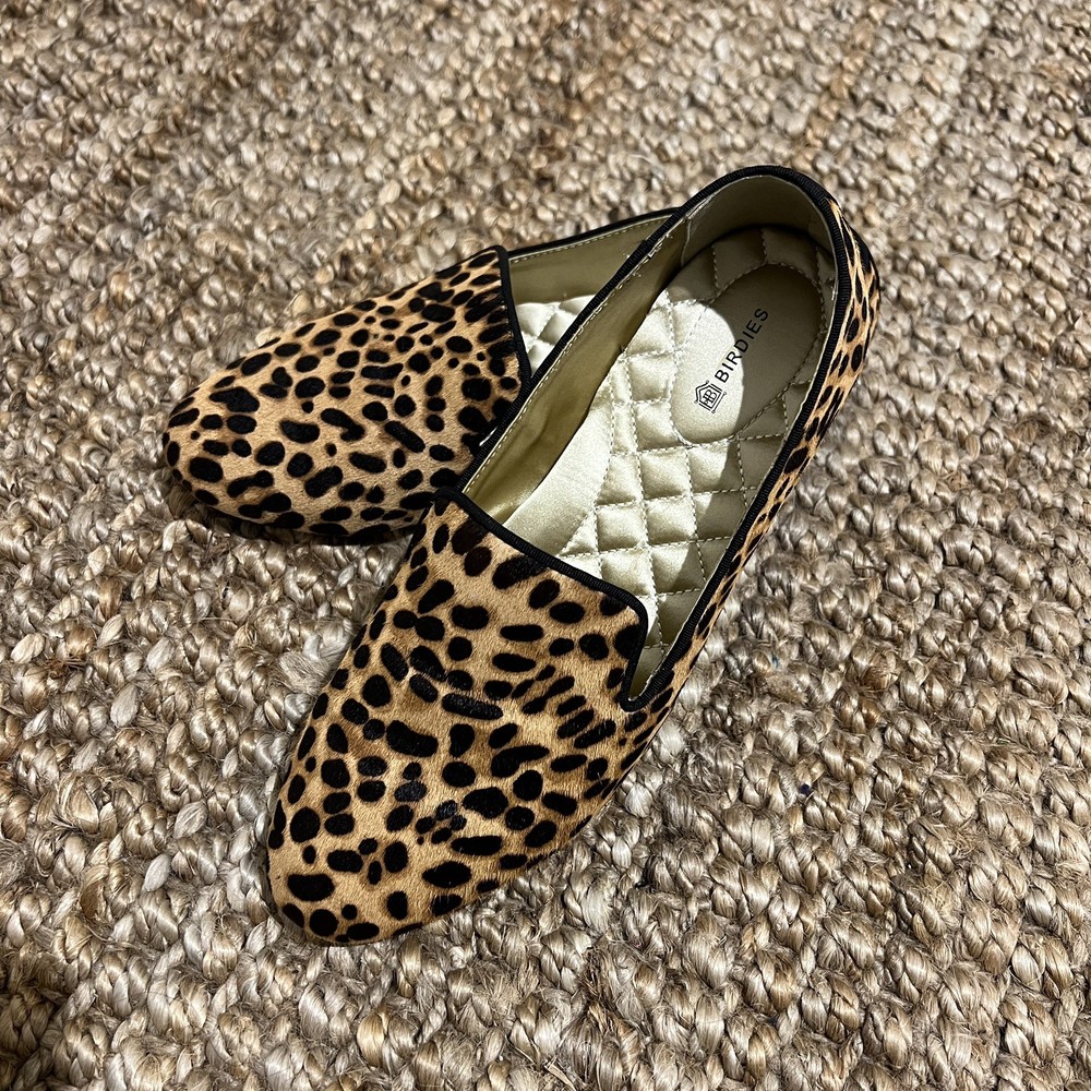 BIRDIES The Starling in Cheetah Woman’s Size 8 Shoes Slipper Flat Loafer