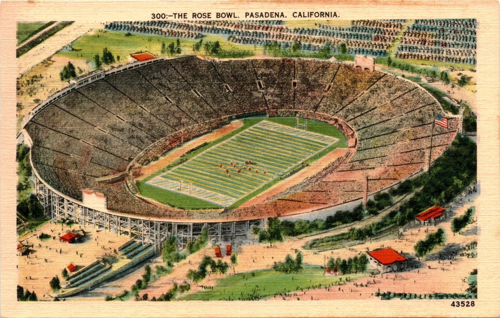Rose Bowl, Pasadena, California, Gardner-Thompson Co., Los Angeles. Postcard