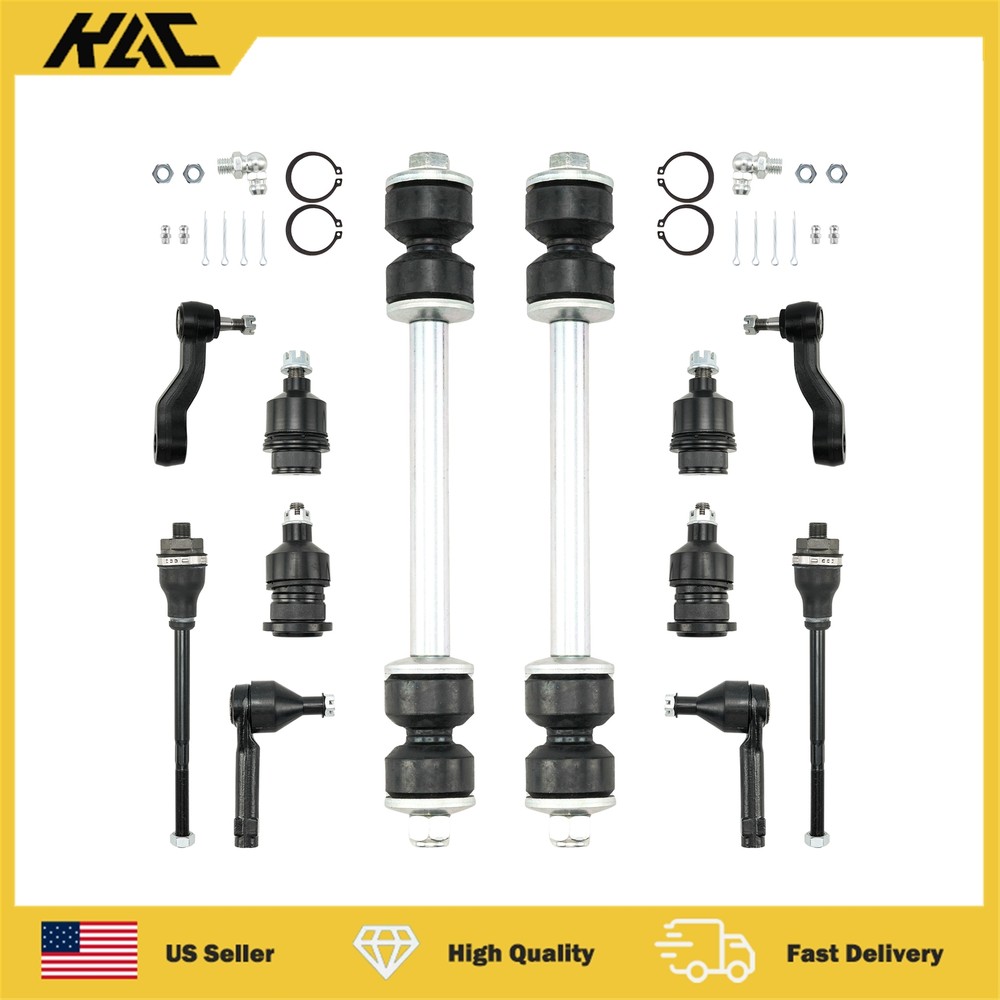 12pc Suspension Kit for 2000-2006 Chevy Suburban 1500 - Idler Arms, Ball Joints, Tie Rod Ends