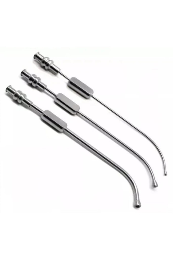 9 Pcs Dental Sinus Cannula Suction Tubes 2.5mm, 3mm, 4mm Surgical Instruments