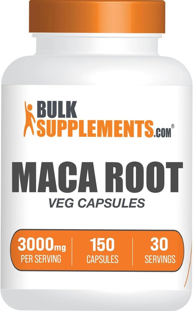 BulkSupplements.com Maca Root Capsules - Maca Supplement, Maca Root Extract 3000