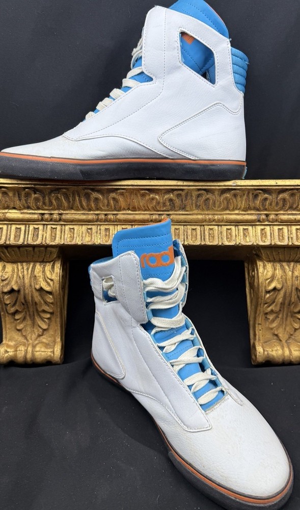 Radii Noble VLC FM1038 High Top Sneaker White Blue Orange Men’s 10.5 Rare