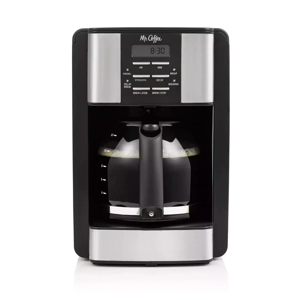 Mr. Coffee Programmable 3-Way Brewing System 12-Cup Drip Coffee Makers, New