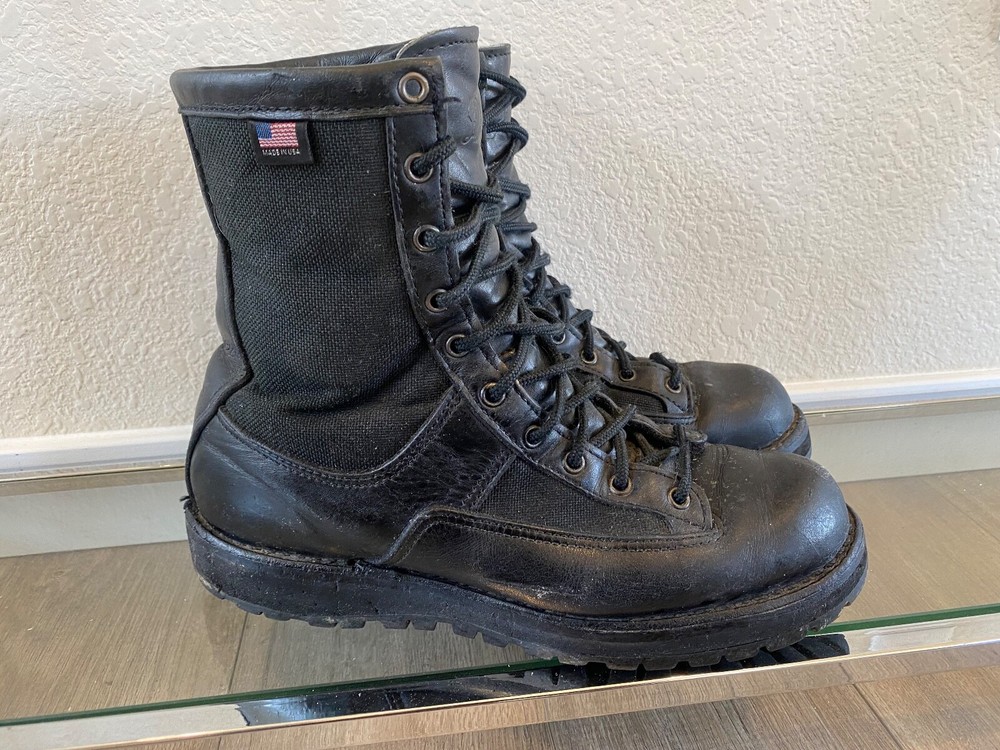 Danner ACADIA 8 Inch Black Combat Boots Gore-Tex Mens Size 9.5 D USA Made 21210-image