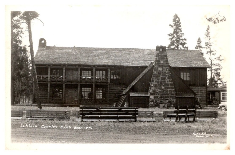 1930s Elkhorn Country Club Bend Oregon Vintage Real Photo Postcard