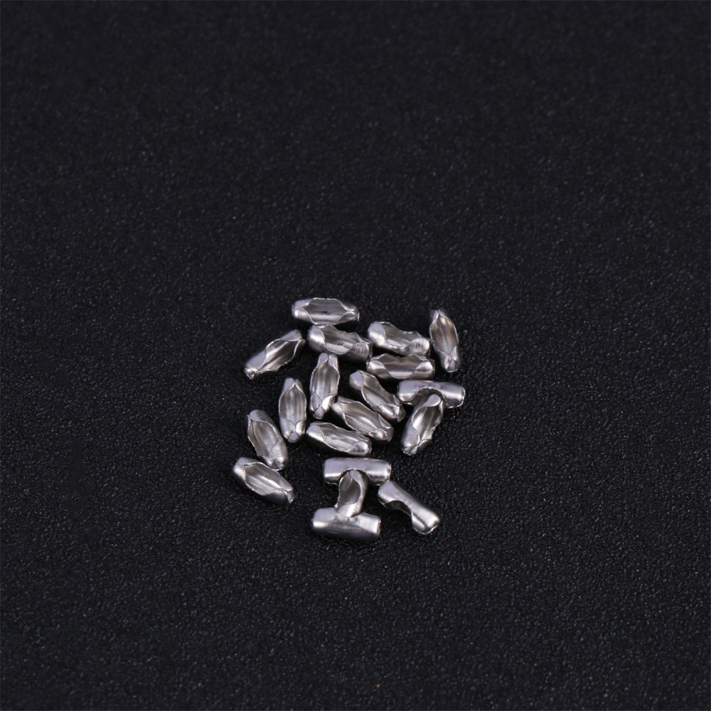 100-Piece Metal Waist Buckle Chain Necklace Ball Clasp Connectors  