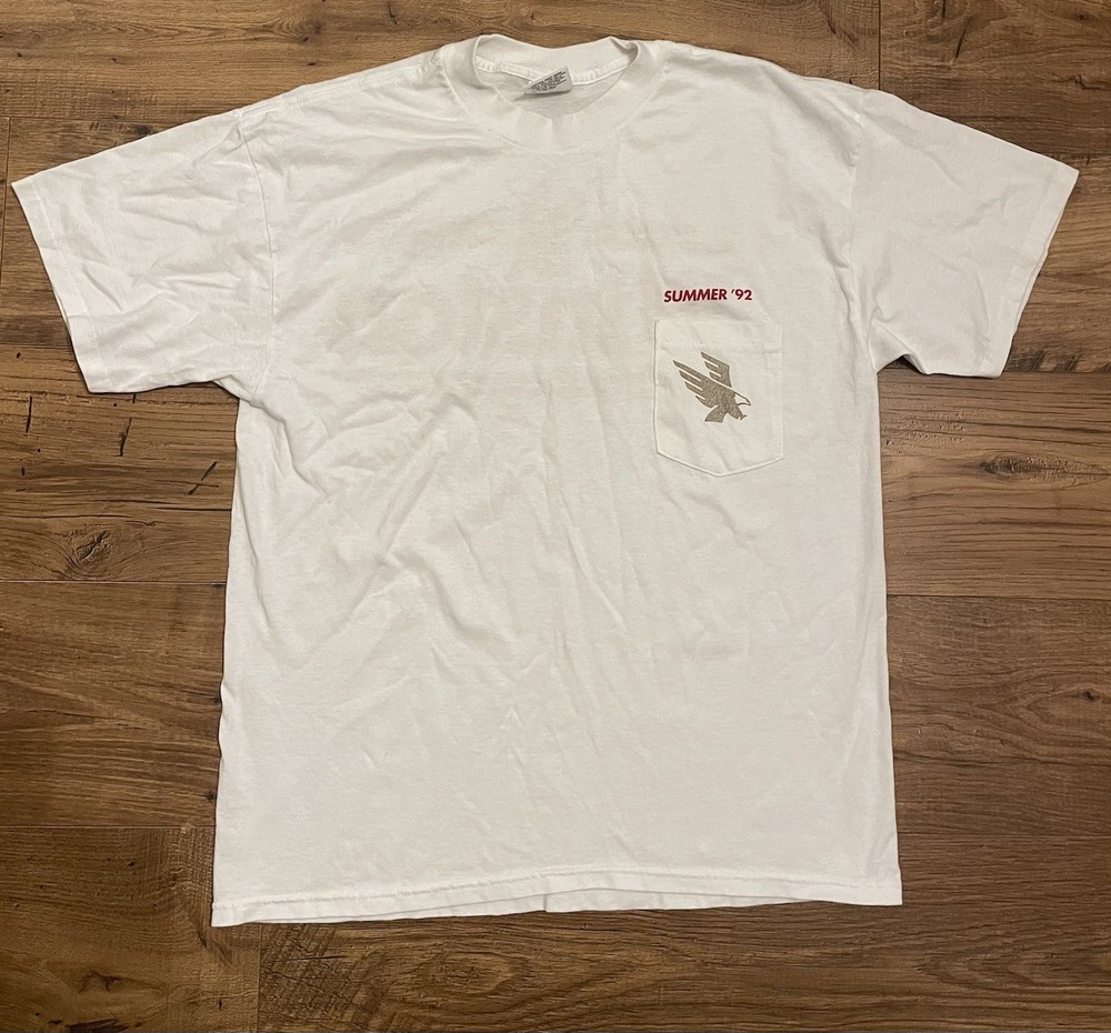 Kingstree Knits Winston Summer '92 Vintage Graphic Tee XL White Red Gold 1990s