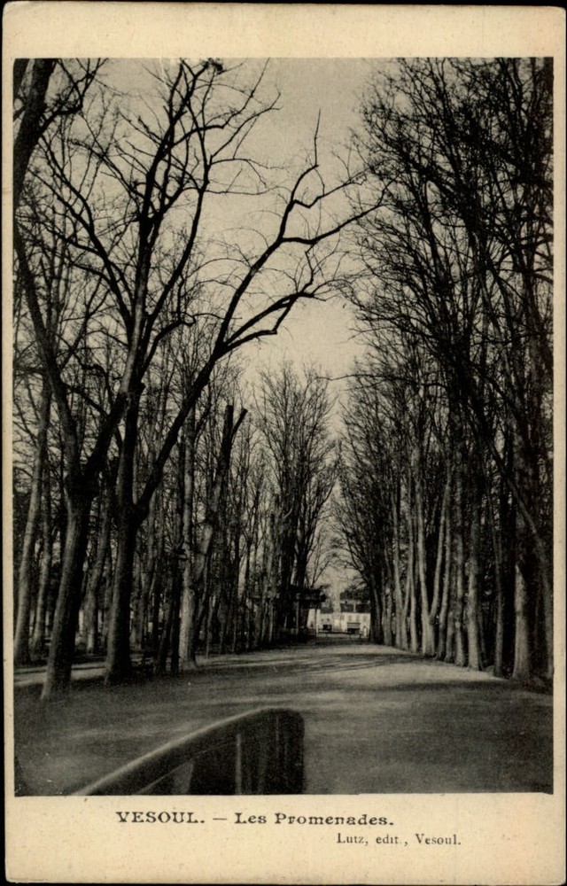 Promenades Vesoul Haute-Saone France vintage postcard s109