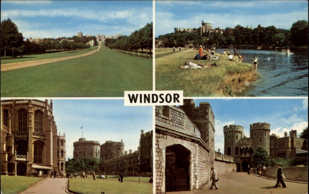 Windsor Castle Windsor Berkshire England vintage postcard s899