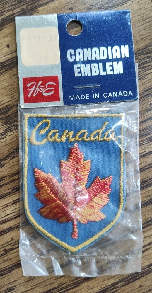 Vintage Canada, Maple Leaf Design, New Old Stock, Embroidered Souvenir Patch