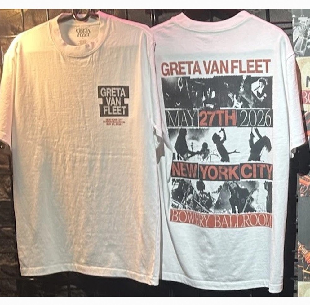 Greta Van Fleet Bowery Ballroom NYC May 27, 2026 T Shirt