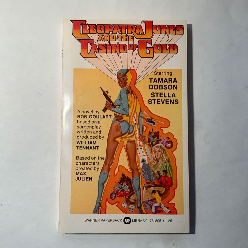 Cleopatra Jones and the Casino of Gold by Ron Goulart 1975 Warner Books, 1st Pr.