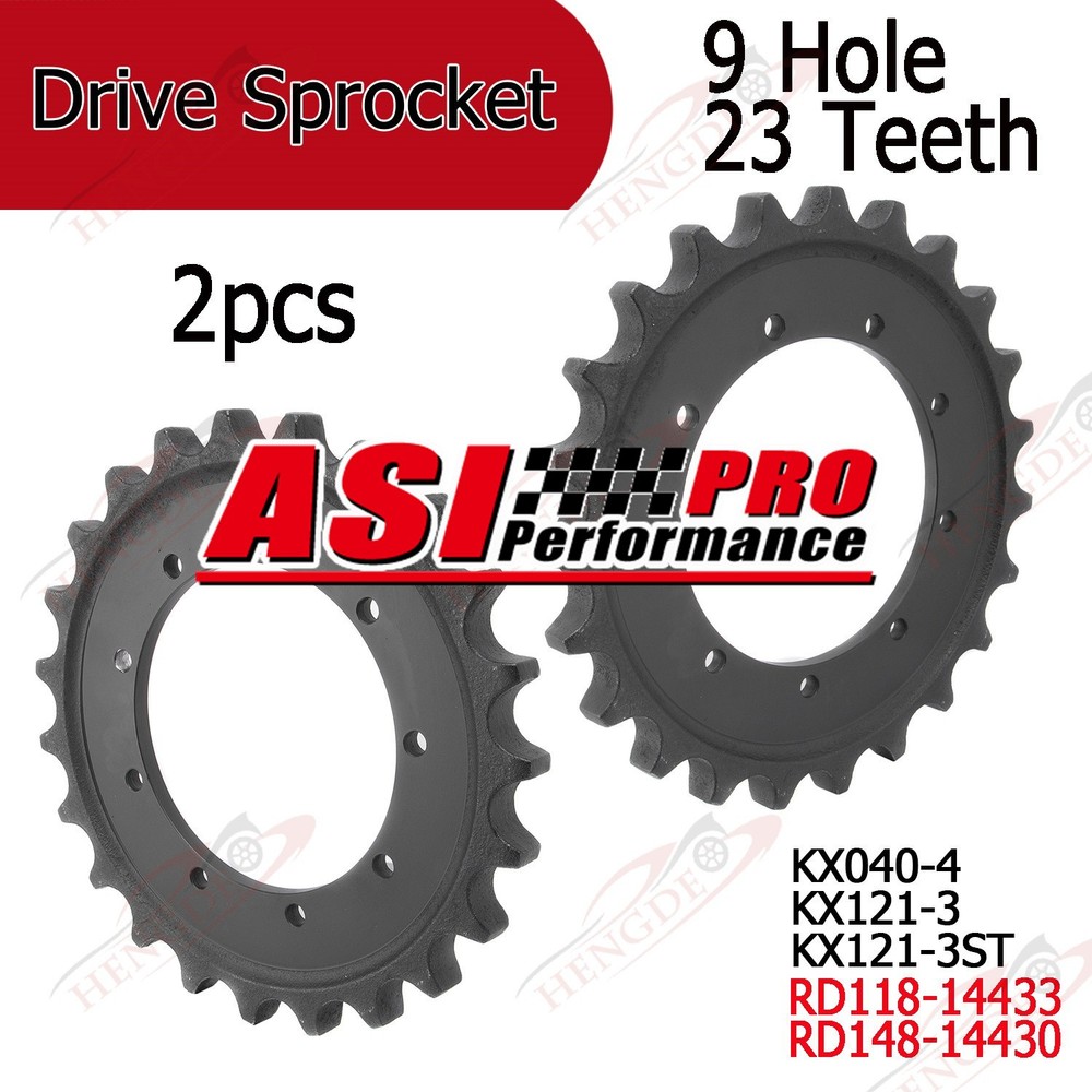 2pcs Drive Sprocket for Excavator Kubota KX040-4 KX121-3 KX121-3ST RD148-14430