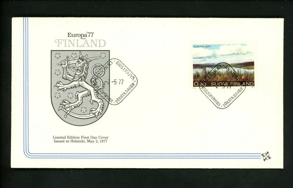 Postal History Finland FDC #597 Europa autumn landscape 1977