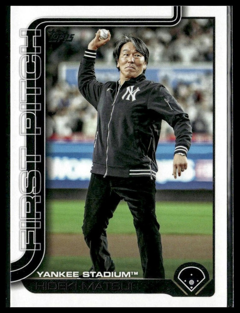 2025 Topps Update #FPU-6 Hideki Matsui First Pitch