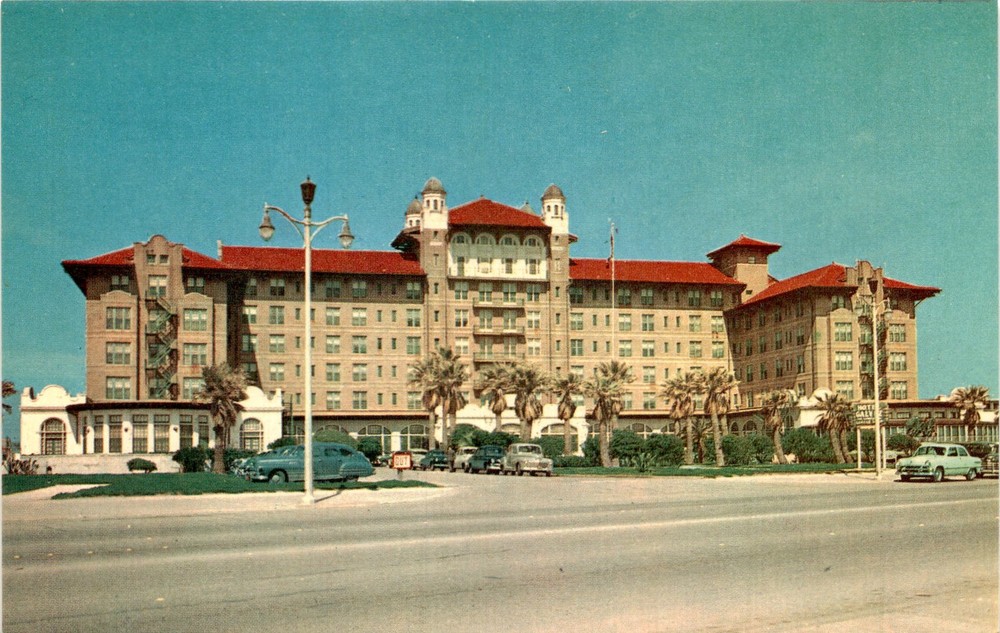 HOTEL GALVEZ, GALVESTON, TEXAS, VIEW, GRAM, B Postcard