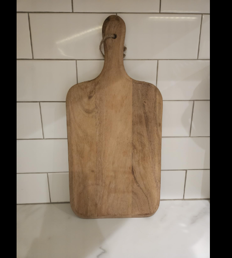 Acacia Wood Cutting Board, for Meat, Cheese, Bread, Vegetables & Fruits, with Gr-image