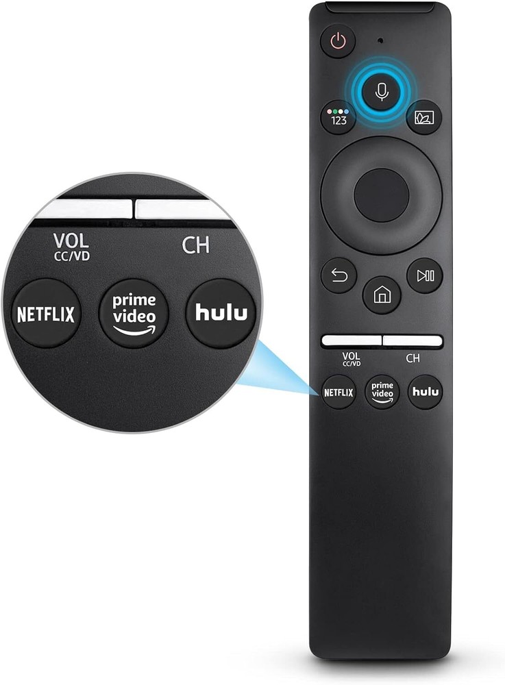 Replacement Voice Remote for remote samsung smart tv, Black