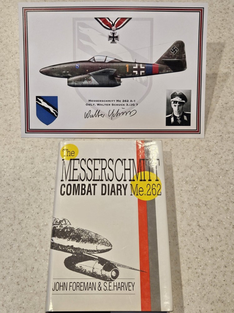 The Messerschmitt Me262 Combat Diary and Ace Signed Profile!!-image