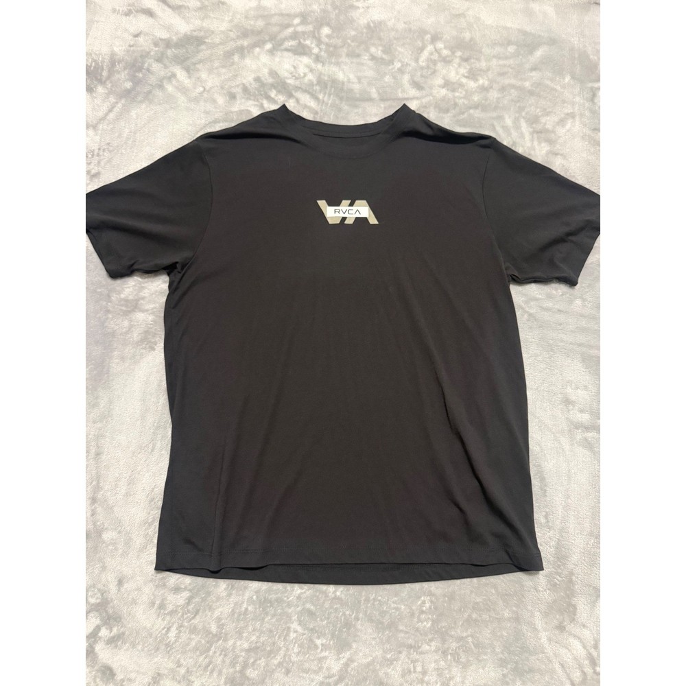 RVCA Sport Tee Mens Large Black The Balance Of Opposites Graphic T-Shirt