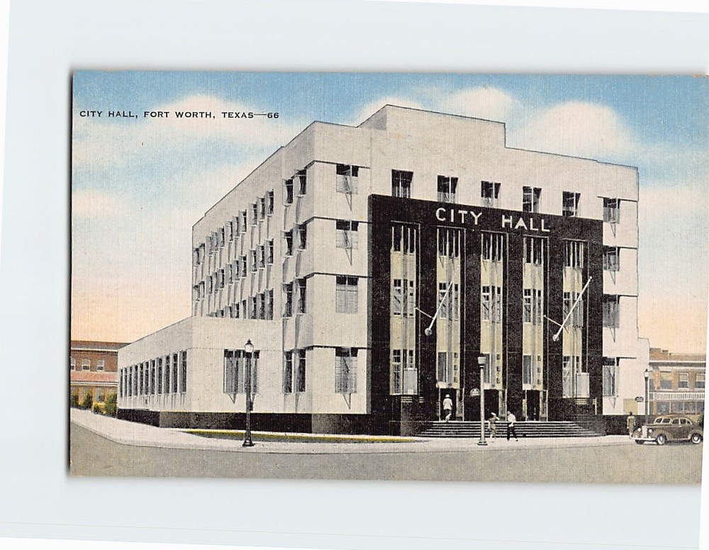 Postcard City Hall Fort Worth Texas