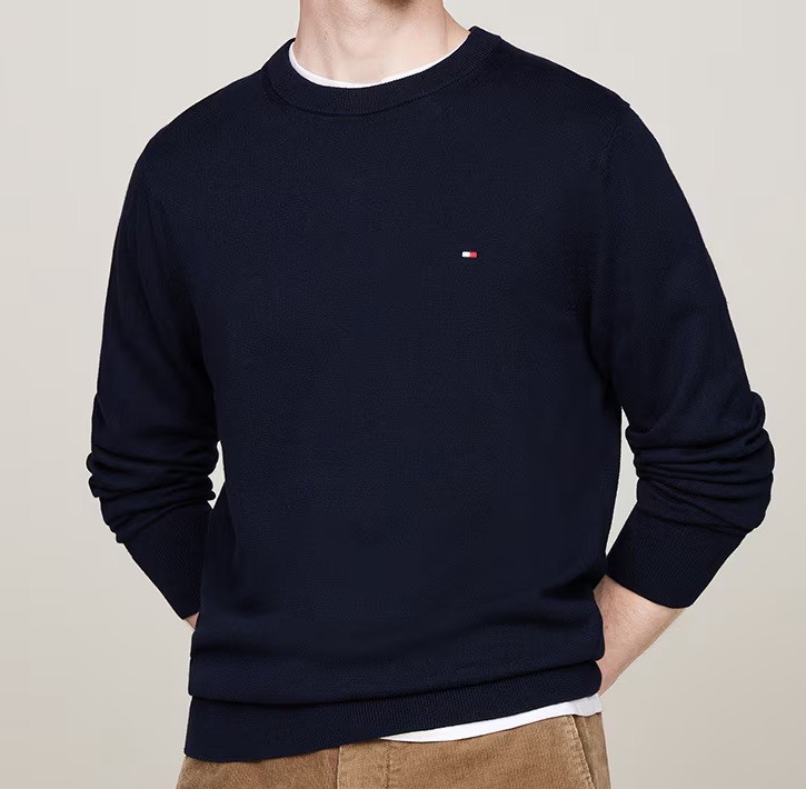 Tommy Hilfiger Men's Navy Pullover Sweater Crewneck Size XL