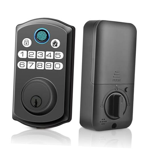 Smart Fingerprint Keyless Entry Door Lock with Keypad Deadbolt