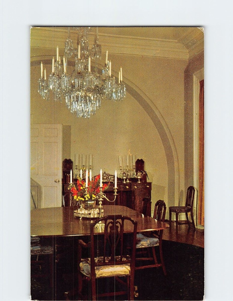 Postcard State Dining Room Lee Mansion Arlington Virginia USA
