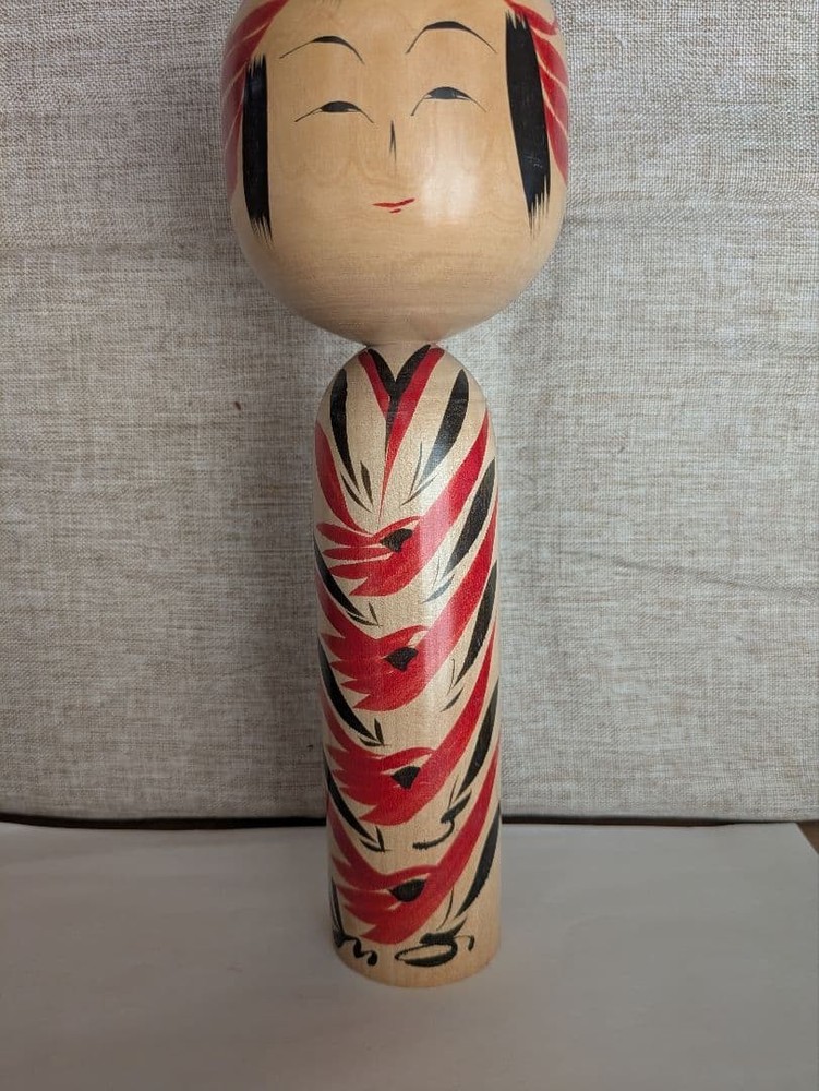 Kichisuke Takahashi Kokeshi Doll Naruko Traditional 25cm Signed Collectible