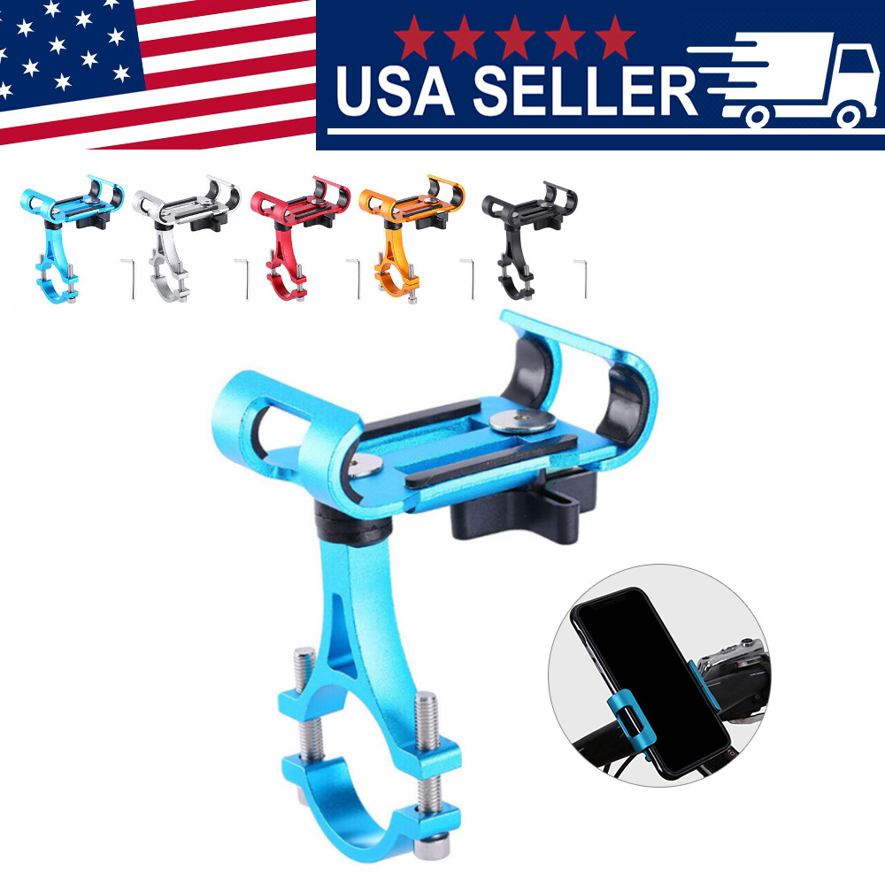 360° Aluminum Motorcycle Bike Bicycle Holder Mount Handlebar For Cell Phone GPS