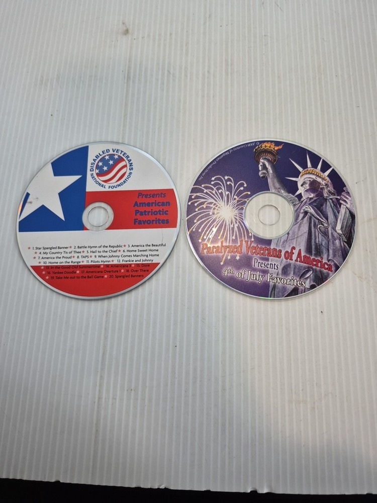 Classic Patriotic Music on CDs: Various Artists, Lot of 2