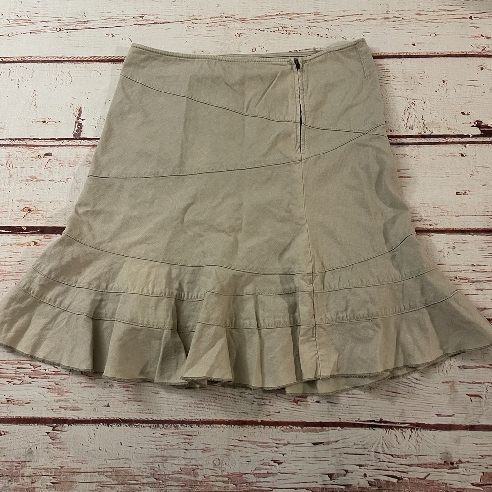 DKNY Y2K Jeans Flared Skirt With Side Zipper Size 10P