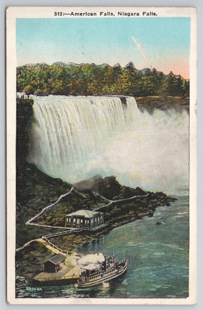 American Falls Niagara Falls Early 1900s Maid of the Mist Postcard