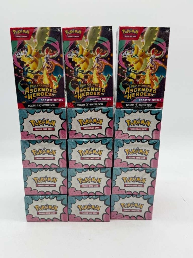 Lot of (15) Pokemon TCG Ascended Heroes ME02.5 Booster Bundles SEALEDPROBSTEIN is actively accepting consignments !!