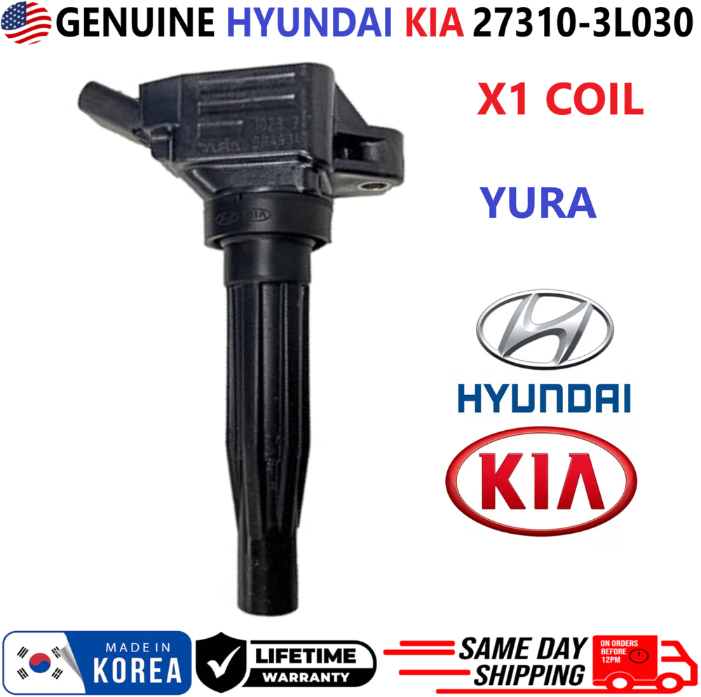 GENUINE Hyundai x1 Ignition Coil For 2016-2023 Genesis Hyundai Kia, 27310-3L030