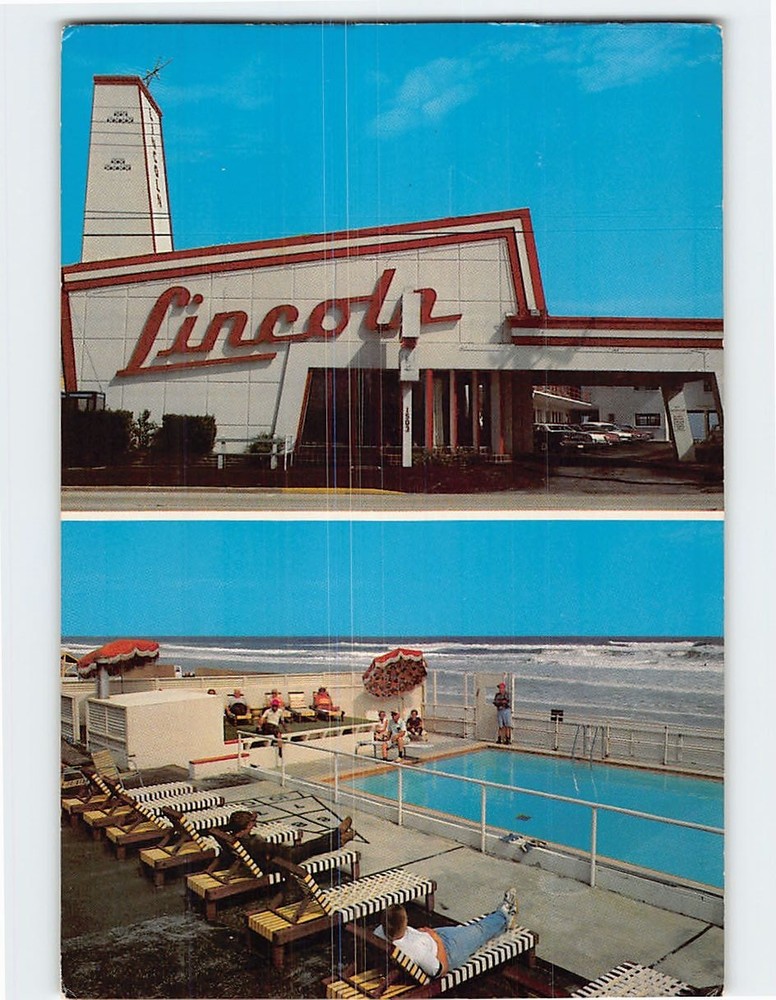Postcard The Lincoln Motel Daytona Beach Florida USA