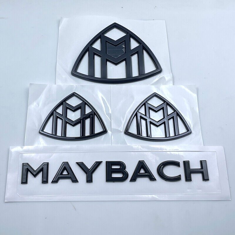 Black Side Rear Trunk Badge Emblem for Mercedes Benz Maybach S Class S400 S500
