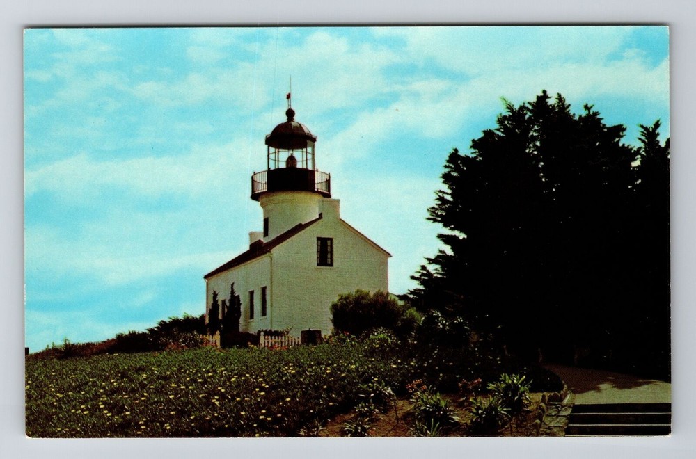 San Diego CA-California, Old Point Loma Lighthouse, Vintage Postcard