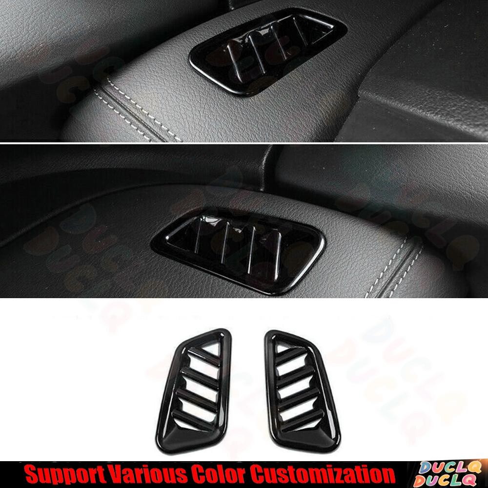 For Nissan Sentra Sylphy 20-24 Bright Black Dashboard Side Outlet Vent Trim 2pcs