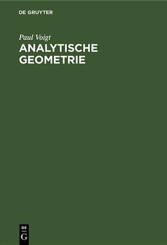 Paul Voigt Analytische Geometrie (Hardback)