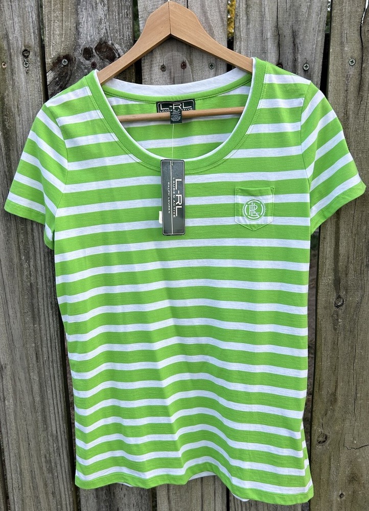 Vintage NWT Lauren Ralph Lauren Shirt Womens L  Lagenlook Preppy Coastal Beach