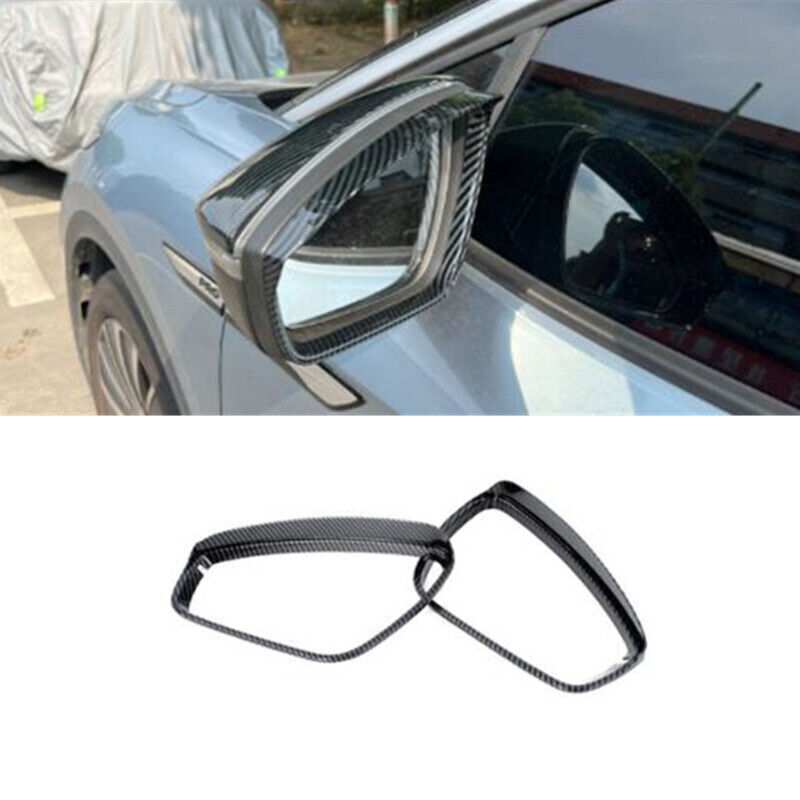 For Volkswagen ID.4 2021-24 Carbon fiber Rearview Mirror Rain Board Eyebrow trim