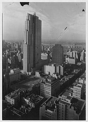 Photo:New York City 1933 Rockefeller Center Buildings Madison Ave View