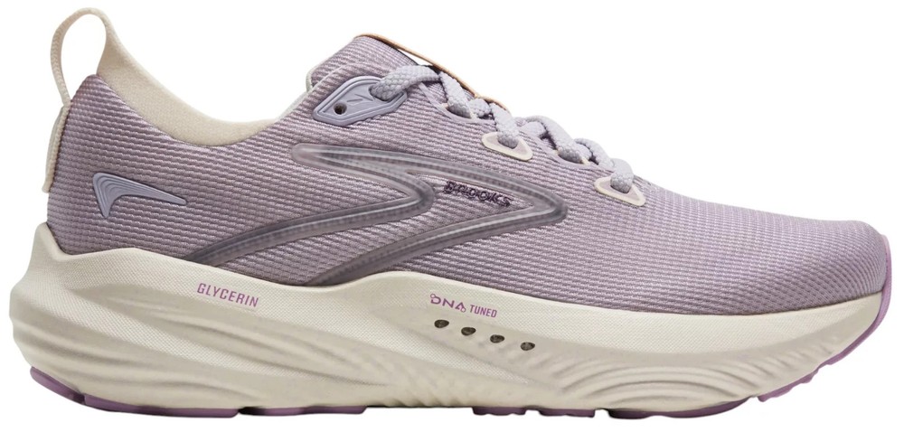 FULL SIZE Brooks Women's Glycerin 22 Running Shoes Purple/White/Purple Medium/B