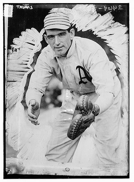 Photo:Philadelphia AL Ira Thomas 1911 Baseball Catcher Portrait
