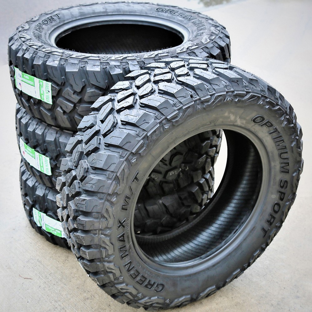 5 Tires Green Max Optimum Sport M/T LT 33X12.50R17 Load E 10 Ply MT Mud