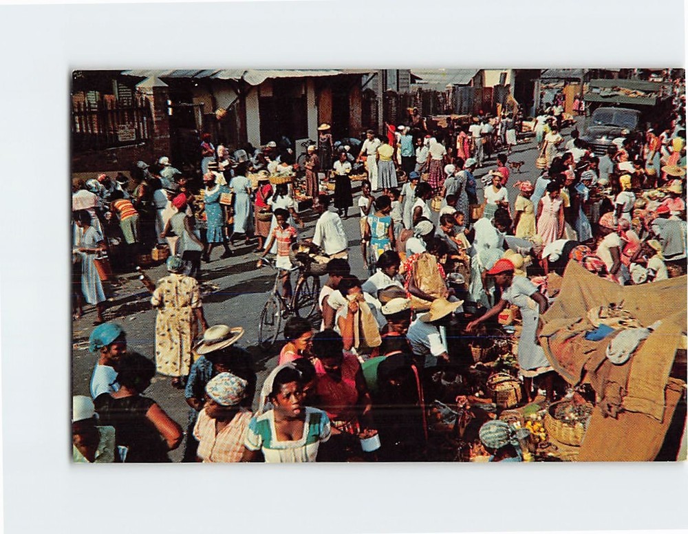 Postcard Market Street Scene