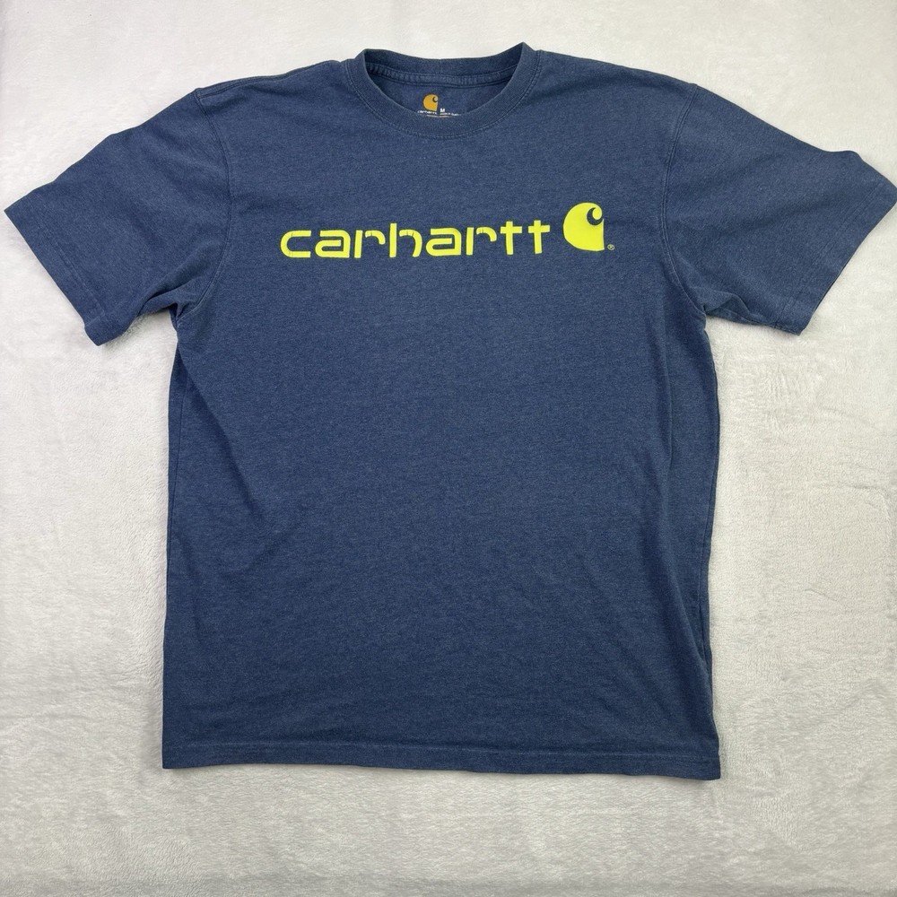 Carhartt Original Fit Blue Short Sleeve Graphic Shirt Men's Medium